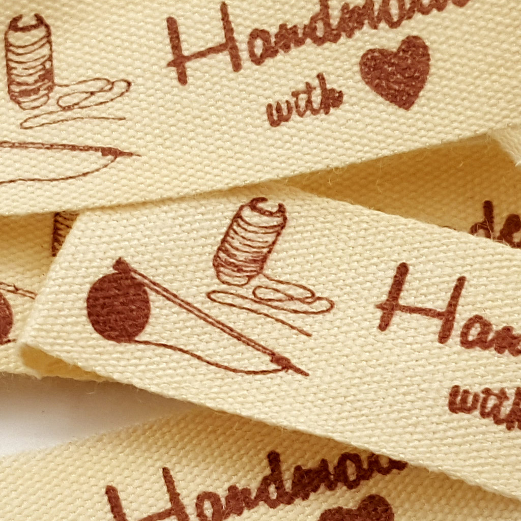 bavlněné štíitky hand made klubíčko