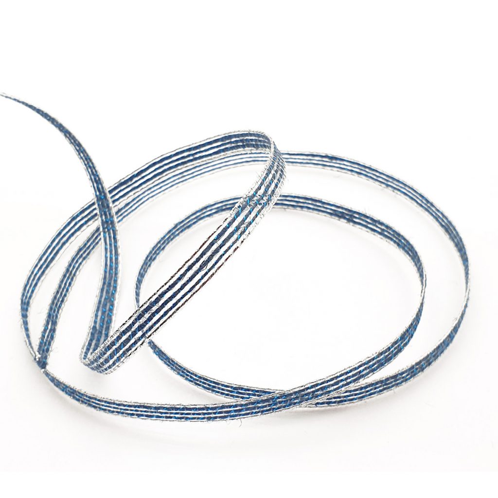 jutová stuha modrá jednoduchá